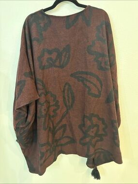Cleobella | Sweaters | Cleobella Sevigny Bordeaux Capelet Open Front ...